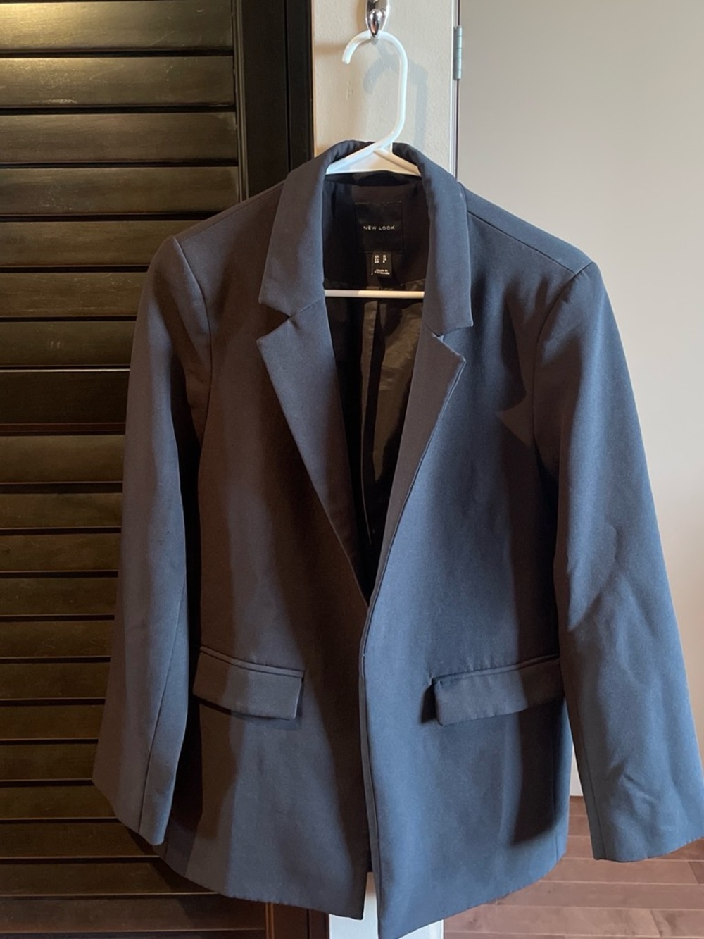 New Look Black Classic Blazer with Notch Lapel